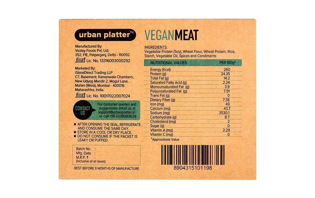 Urban Platter Vegan Meat    Box  200 grams